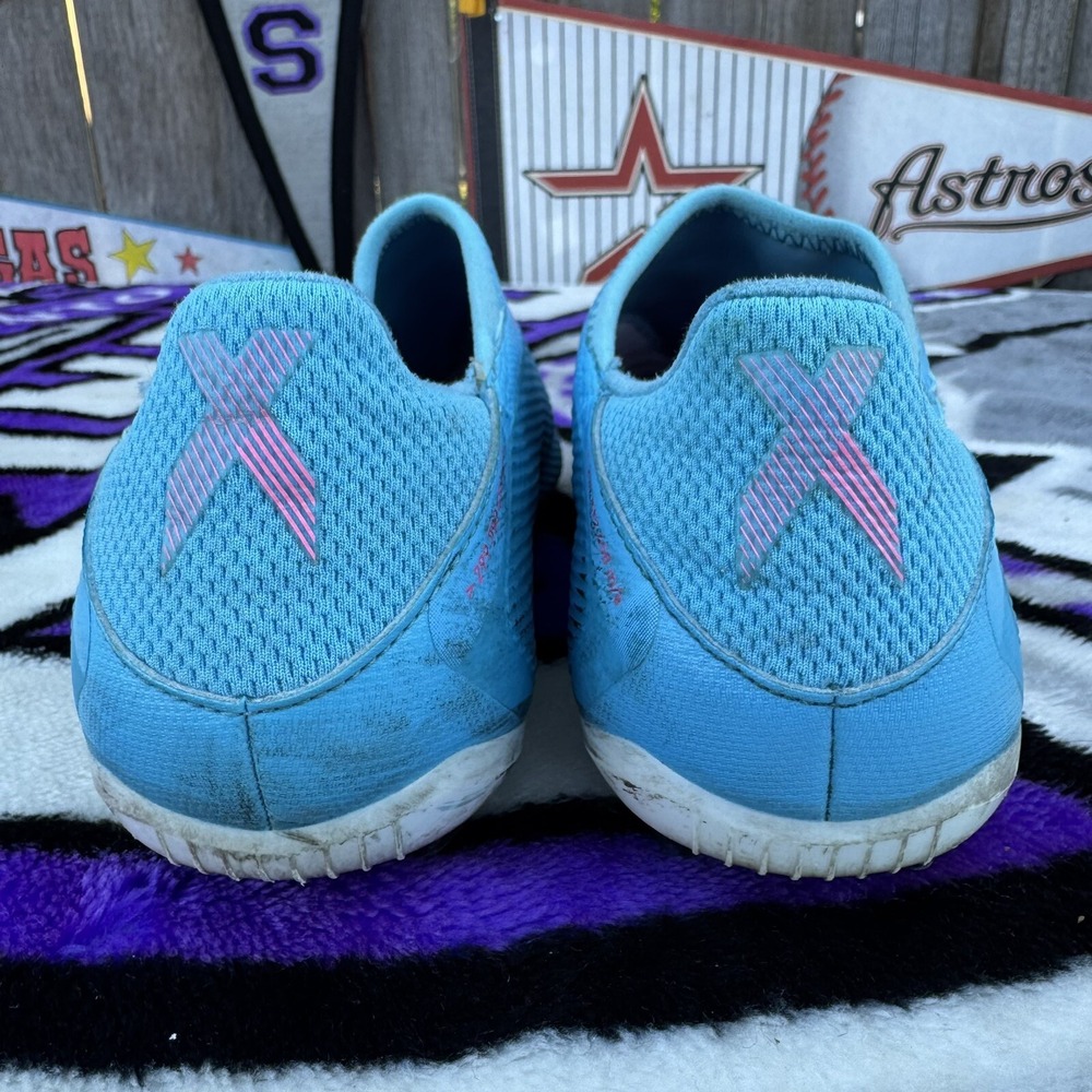 Size 5‎ - Adidas X Speedflow.3 FG Soccer Cleat Slip On Blue Pink Youth GW7497 - Picture 3 of 9